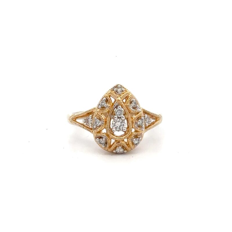Estate Ladies Diamond 14k Ring