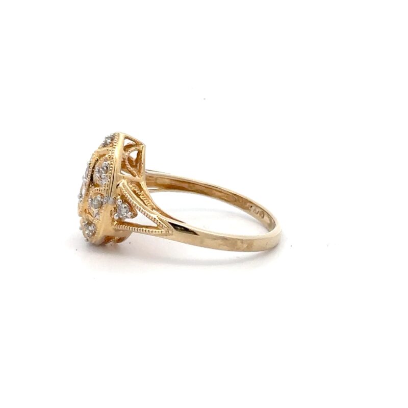 Estate Ladies Diamond 14k Ring - Image 2