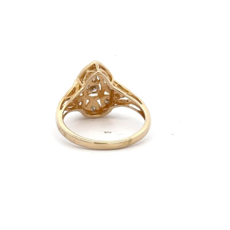 Estate Ladies Diamond 14k Ring - Image 3