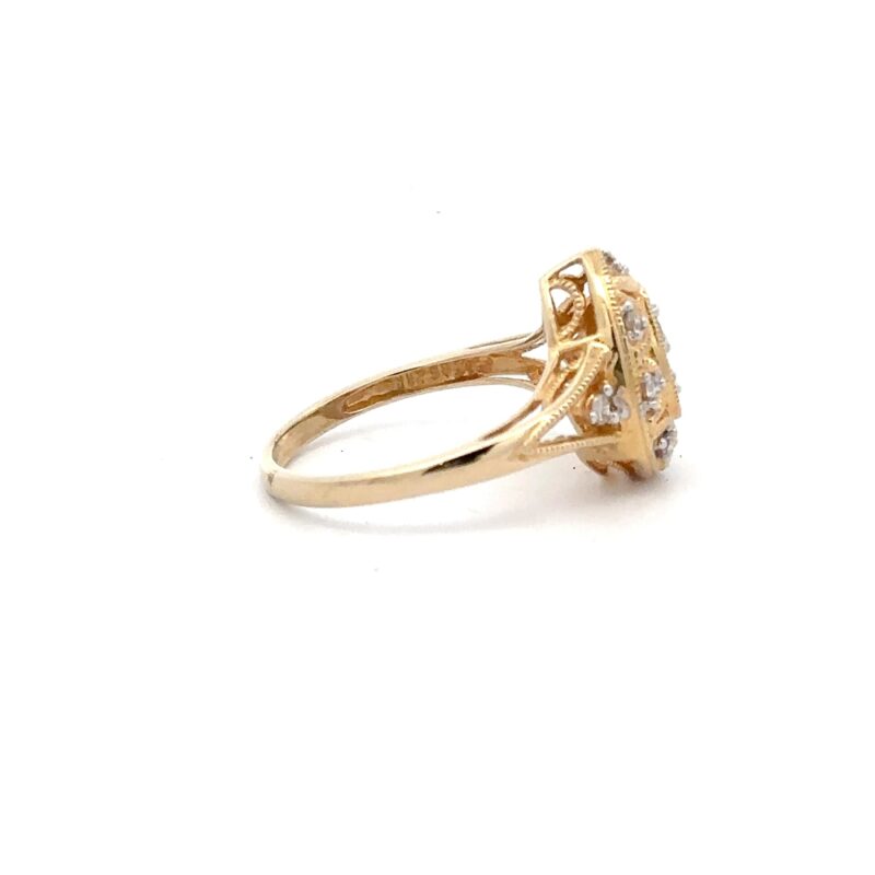 Estate Ladies Diamond 14k Ring - Image 4