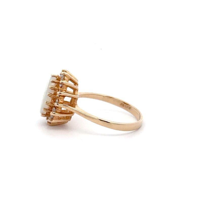Estate Opal & Diamond Ring - Image 3