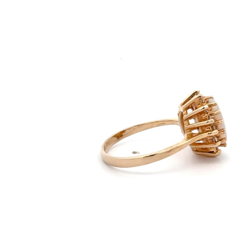 Estate Opal & Diamond Ring - Image 2