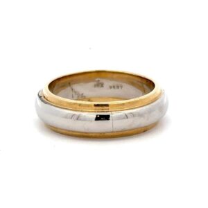 Estate Men's Two-Tone 18k Gold and Platinum Ring