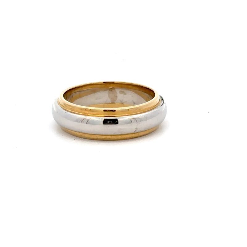 Estate Men's Two-Toned Ring - Image 4