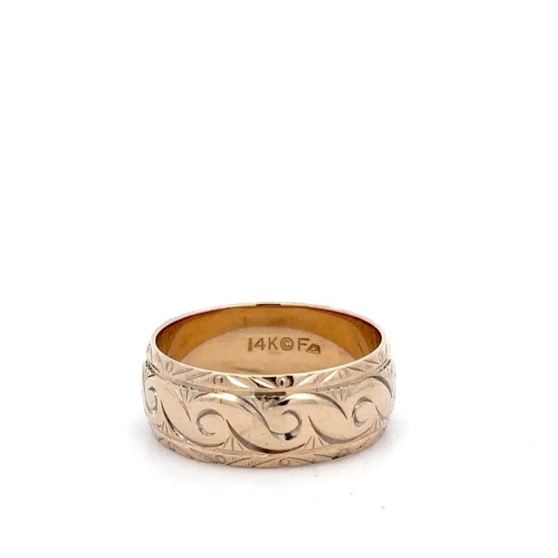 Estate Men's Carved Ring