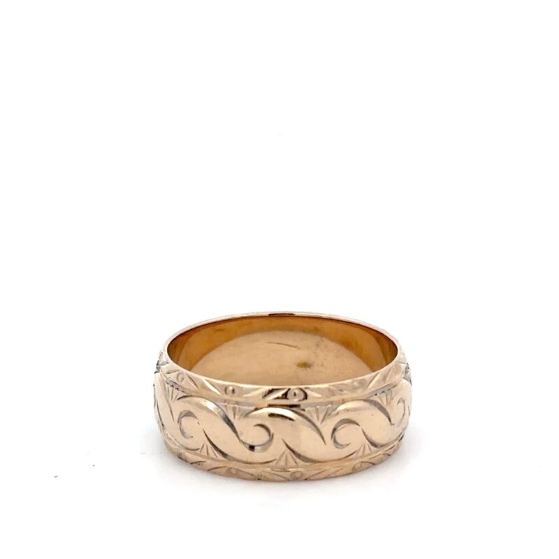 Estate Men's Carved Ring - Image 3