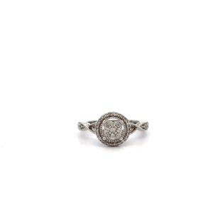 Estate White Gold Diamond Ring