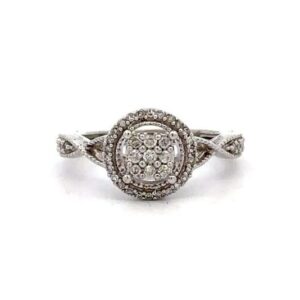 Estate White Gold Diamond Ring