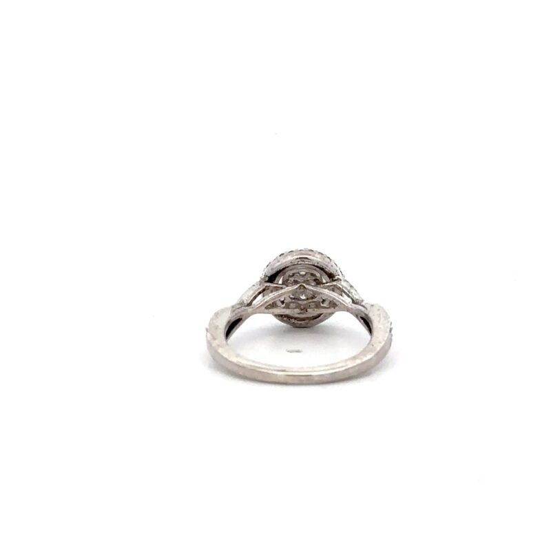 Estate White Gold Diamond Ring - Image 3