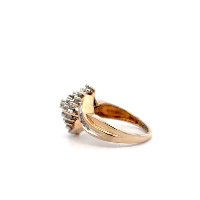 Estate Diamond Cluster Ring - Image 4