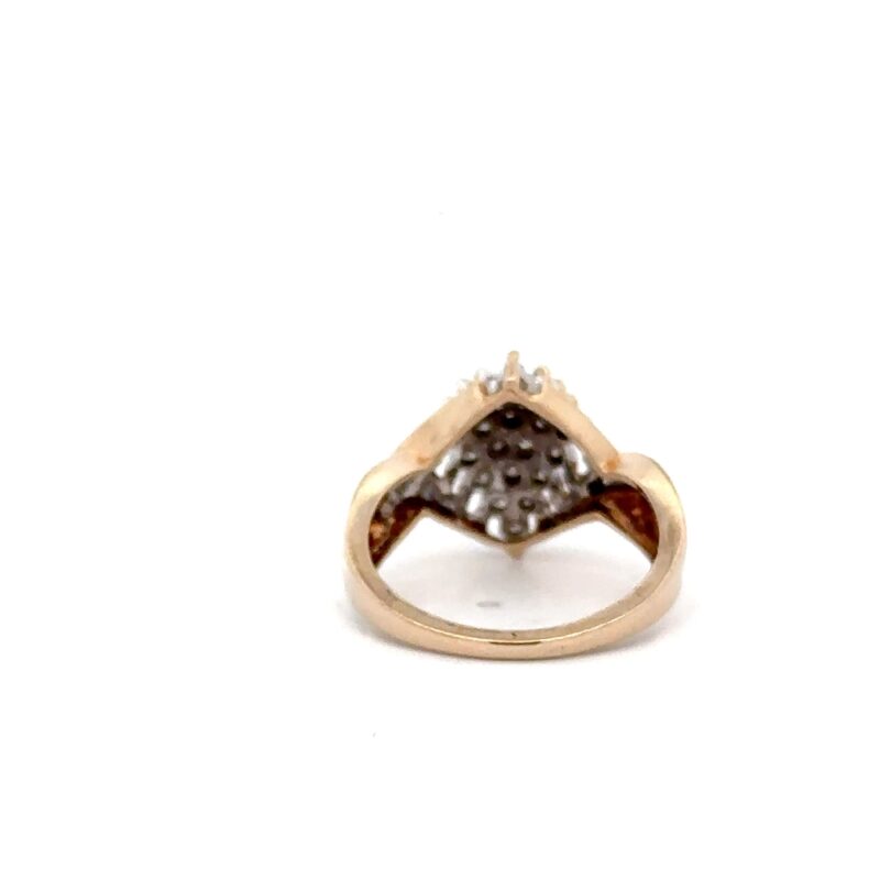 Estate Diamond Cluster Ring - Image 3