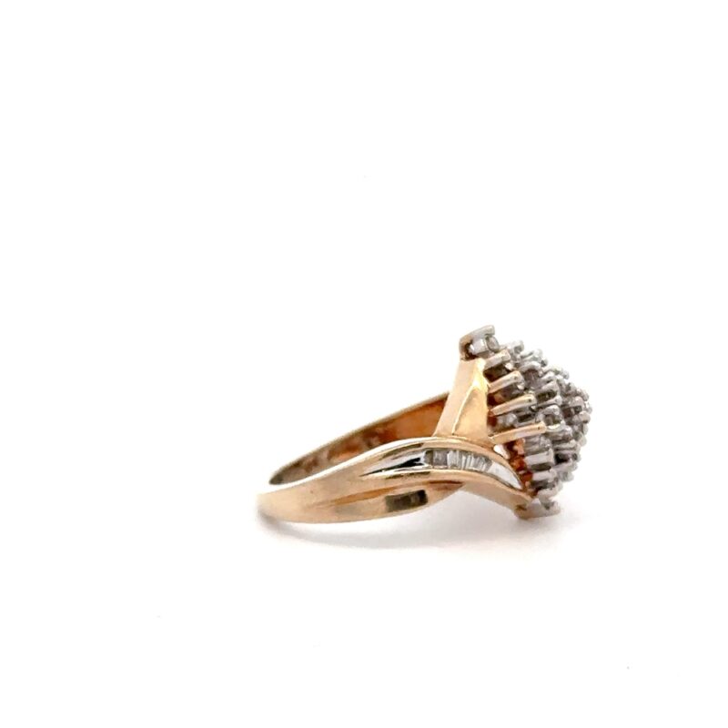 Estate Diamond Cluster Ring - Image 2