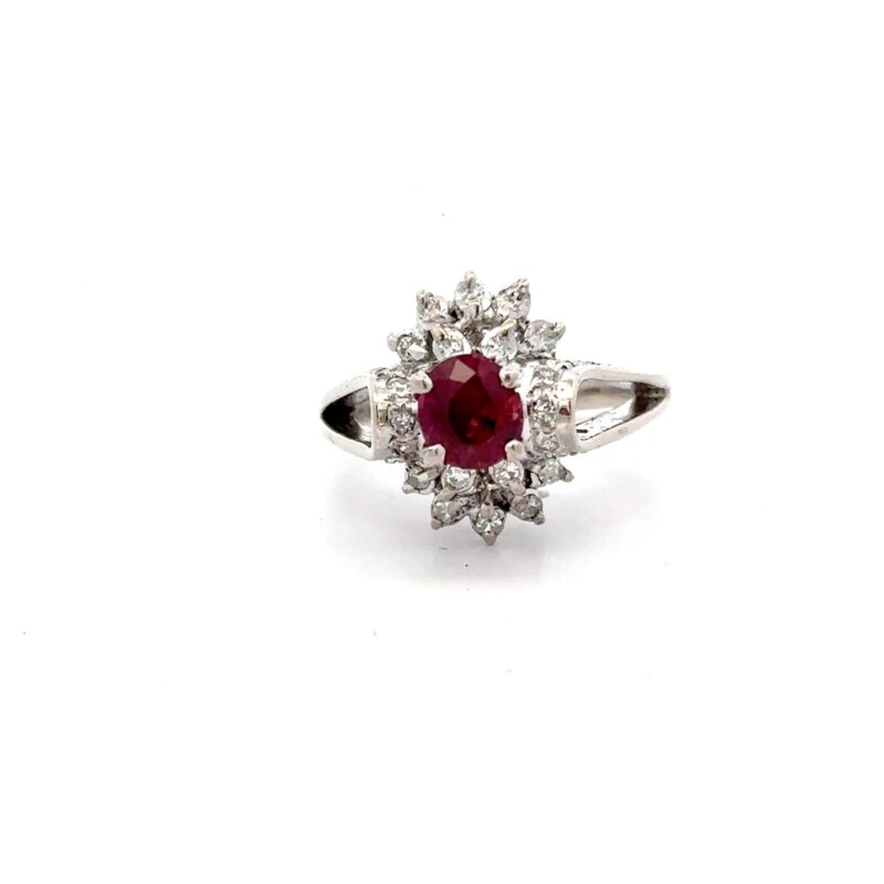 Estate Ruby & Diamond Ring