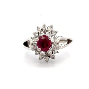 Estate Ruby & Diamond Ring
