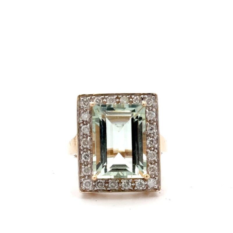 Estate Ladies Praisolite Quartz Ring