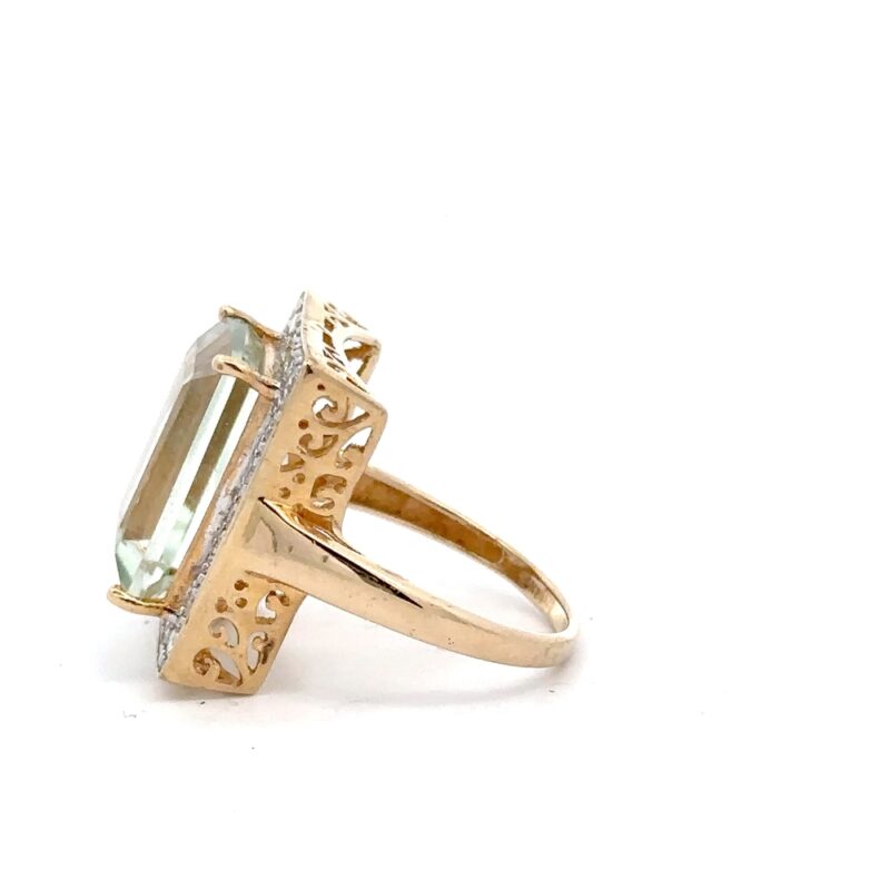 Estate Ladies Praisolite Quartz Ring - Image 2