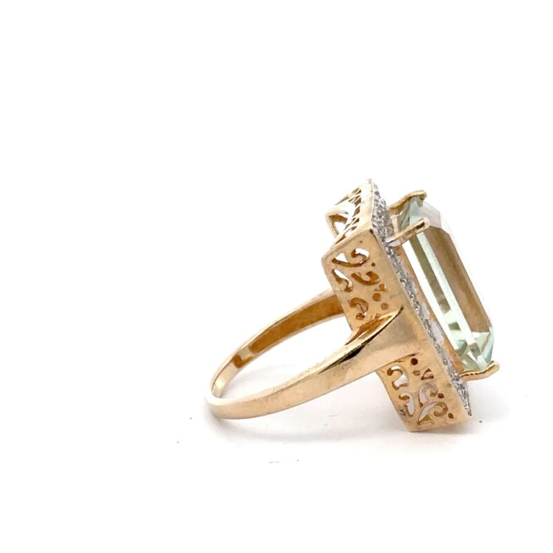 Estate Ladies Praisolite Quartz Ring - Image 3