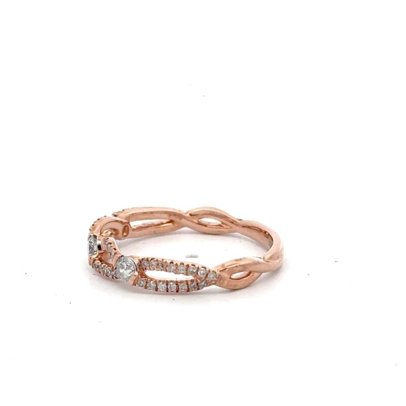 Estate Ladies Rose Gold Ring - Image 2