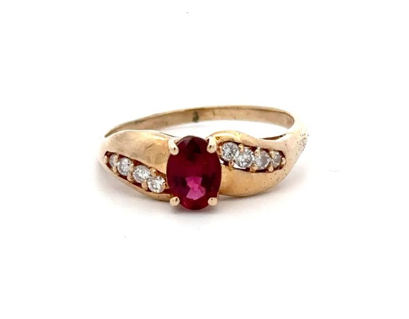 Estate Pink Tourmaline Ring