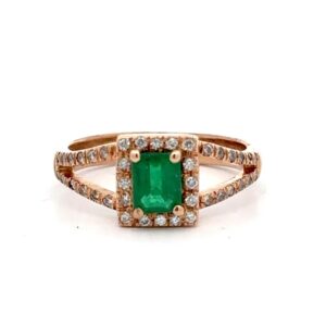 Estate Lady's Columbian Emerald Ring