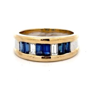 Estate Sapphire & Diamond Ring