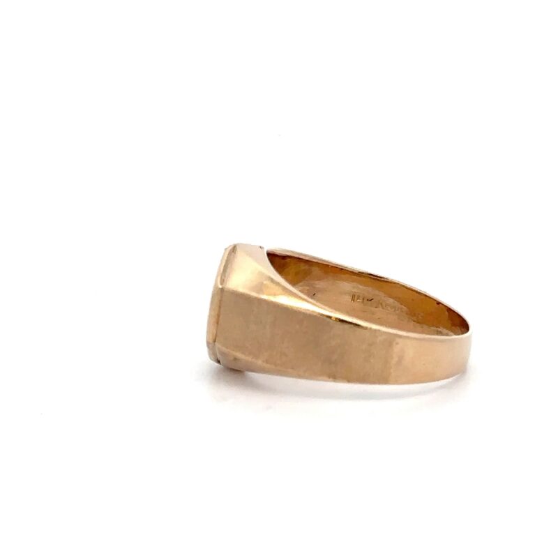 Estate Gold Men's Ring - Image 3
