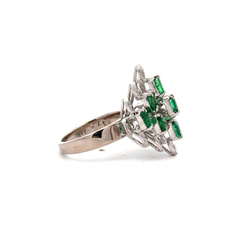 Estate 1.25 Emerald & Diamond Ring - Image 2