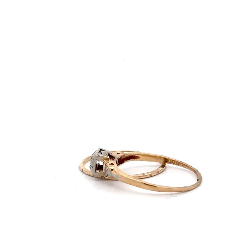 Estate Gold Ring Set - Image 4