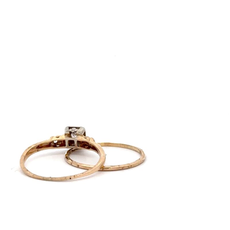 Estate Gold Ring Set - Image 3