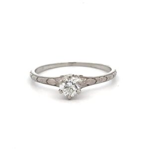 Estate Diamond Solitaire Ring