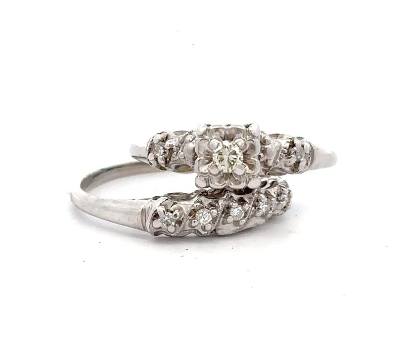 Estate Diamond Ring Set