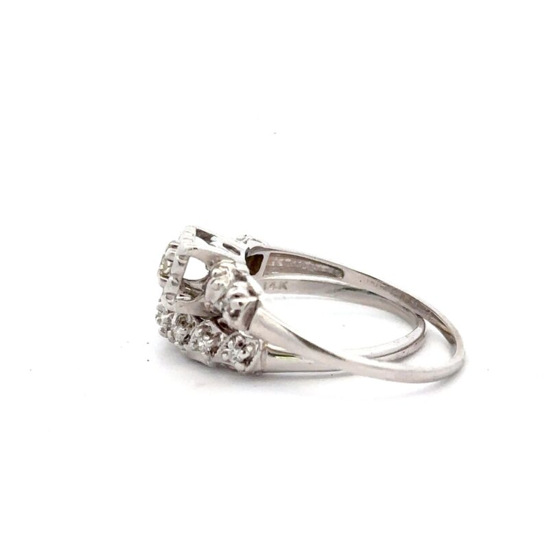 Estate Diamond Ring Set - Image 4