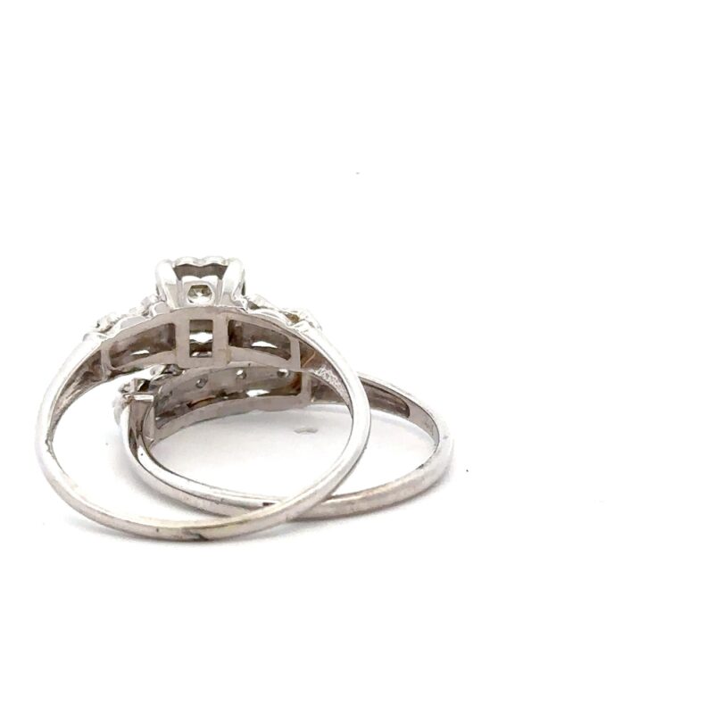 Estate Diamond Ring Set - Image 3