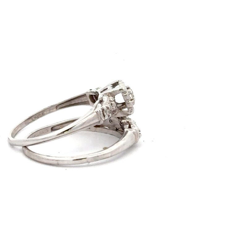 Estate Diamond Ring Set - Image 2