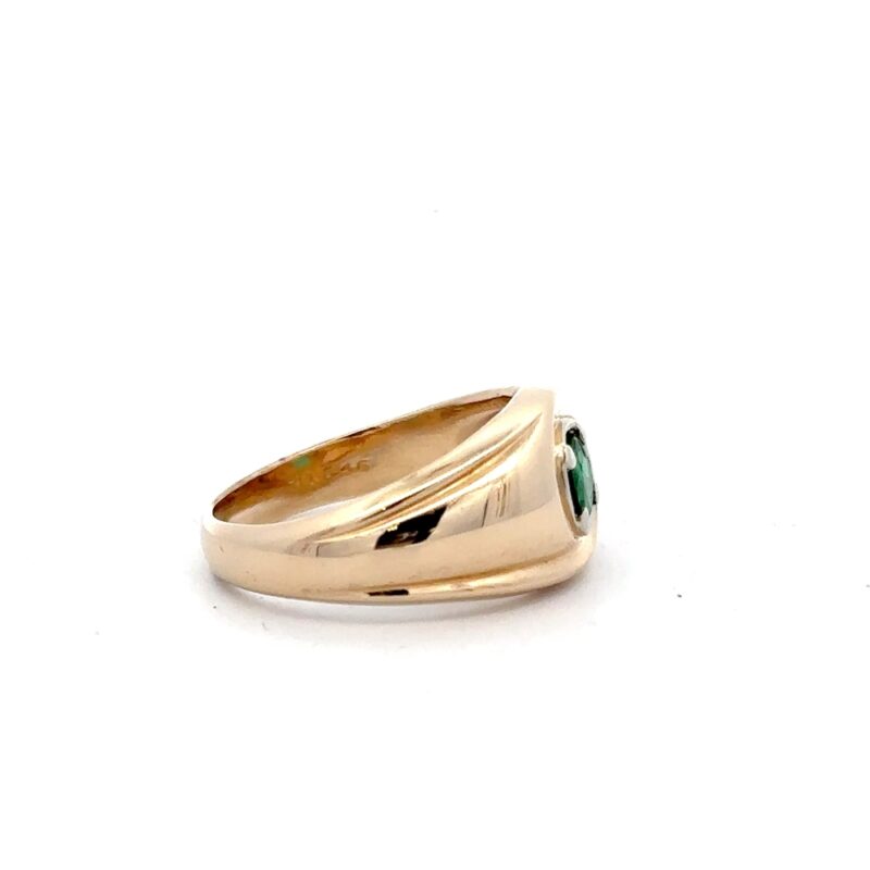 Estate Men's Emerald Ring - Image 3