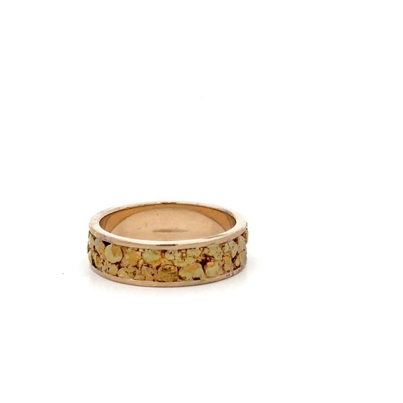 Estate 14K Gold Nugget Ring - Image 3