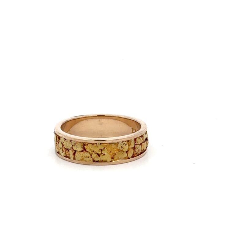 Estate 14K Gold Nugget Ring - Image 2