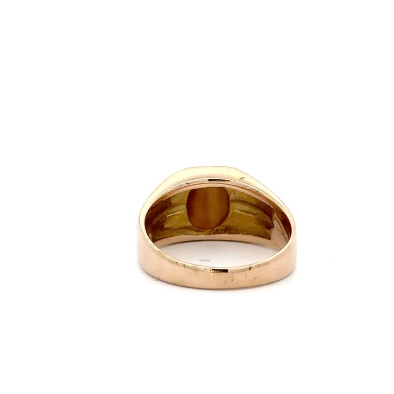Estate Men's Tiger Eye Ring - Image 4