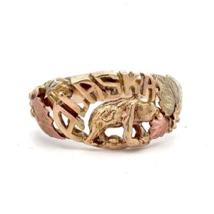 Estate Men's Black Hills Gold Ring