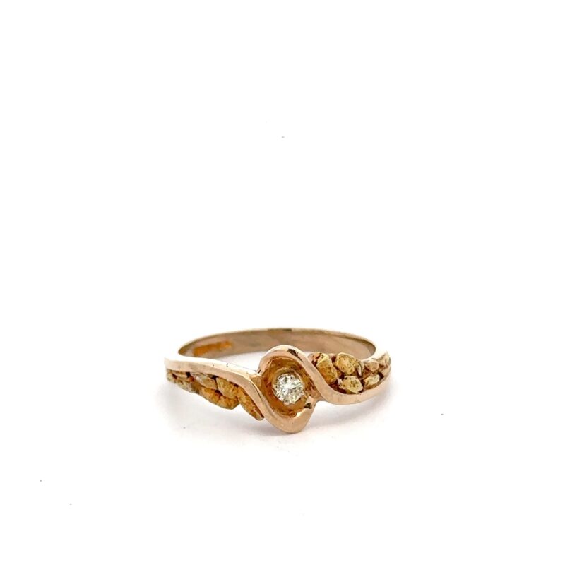 Estate Lady's Diamond Nugget Ring