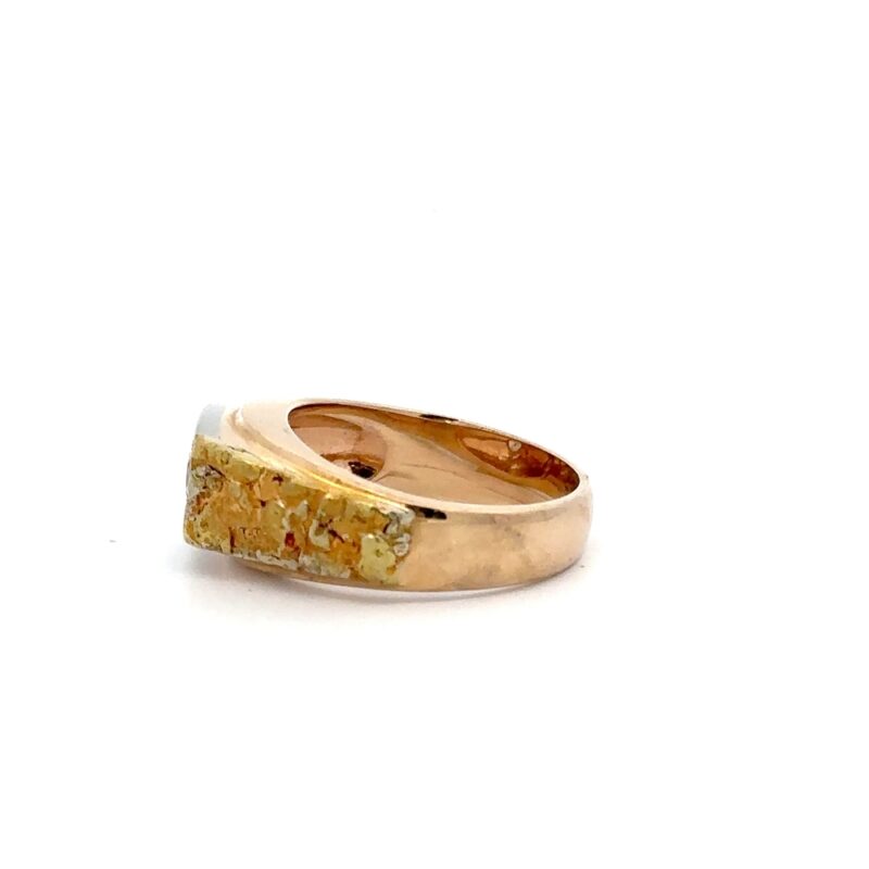 Estate Men's Nugget Ring - Image 2