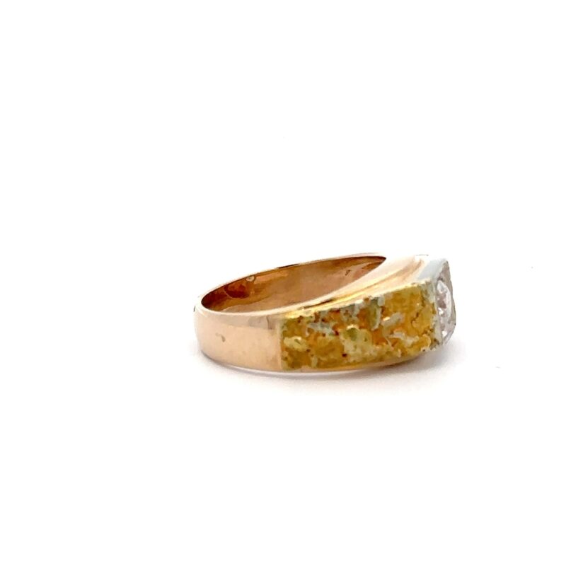 Estate Men's Nugget Ring - Image 3