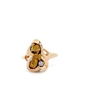 Estate Lady's Diamond Nugget Ring