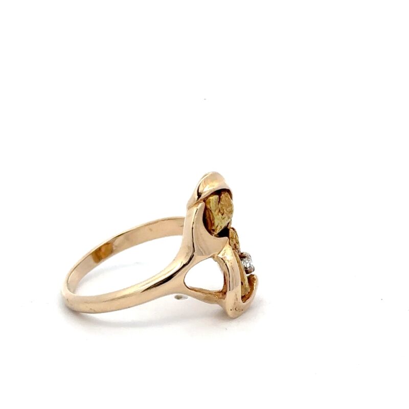 Estate Lady's Diamond Nugget Ring - Image 3