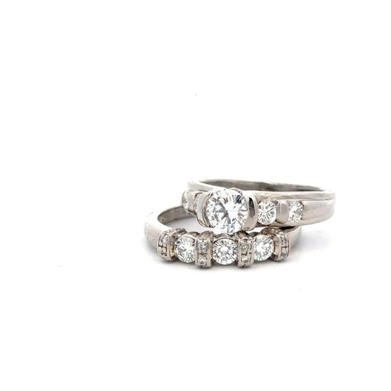 Estate Platinum Women's Ring Set