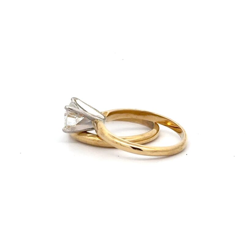 Estate 18k Women's Ring Set - Image 4