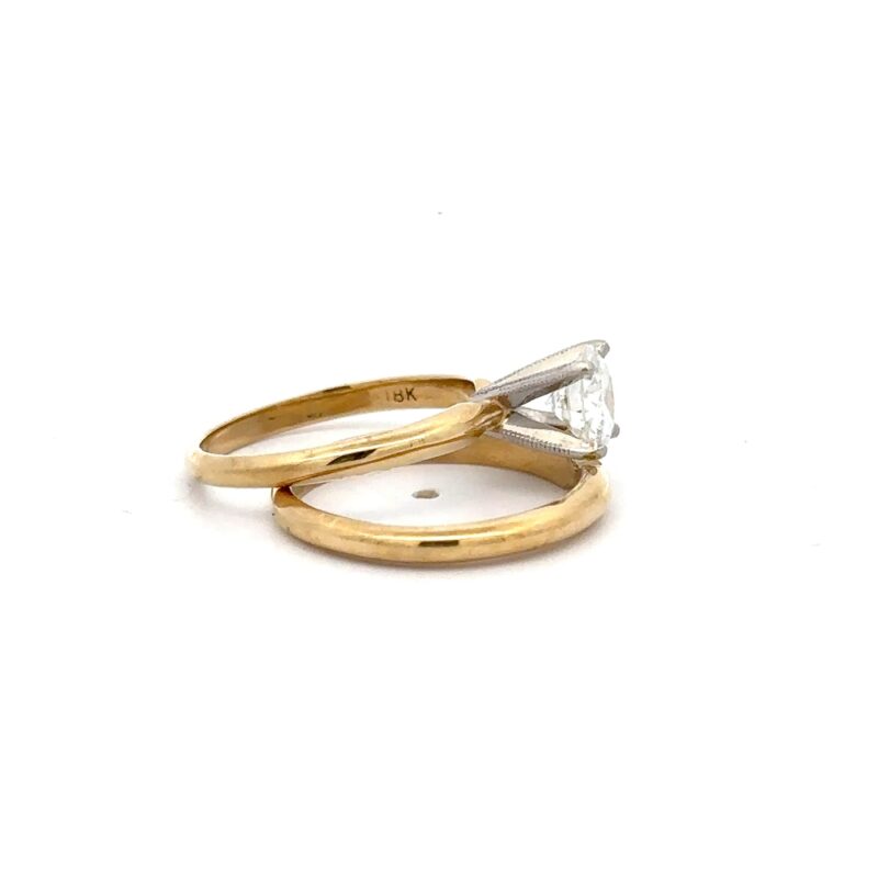 Estate 18k Women's Ring Set - Image 2