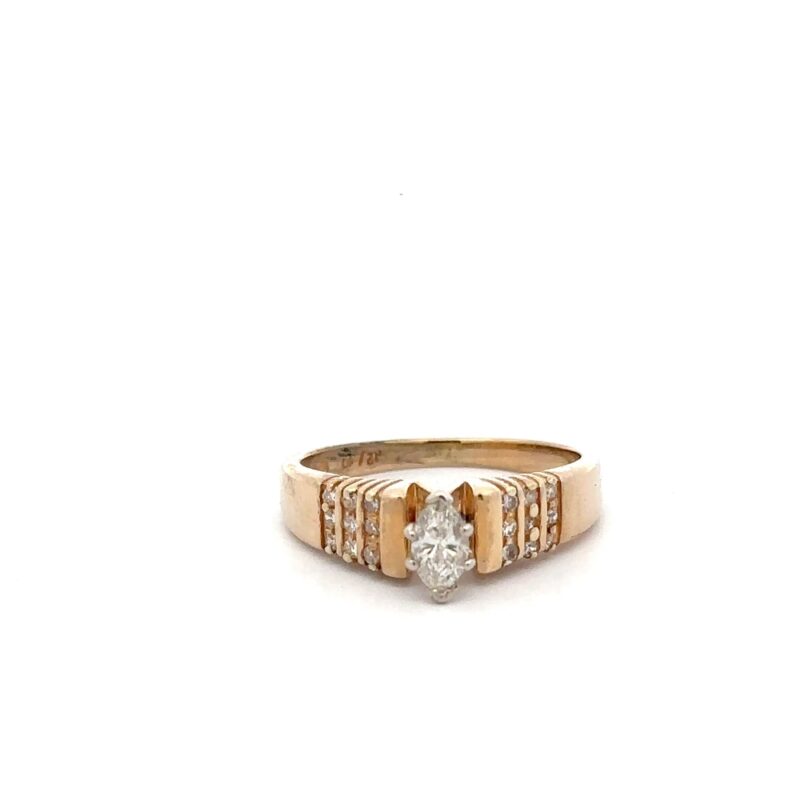 Estate Gold Diamond Ring