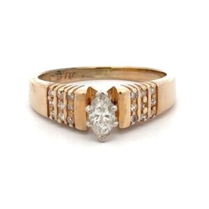 Estate Gold Diamond Ring