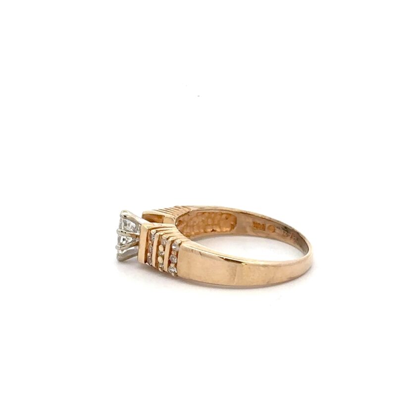 Estate Gold Diamond Ring - Image 4